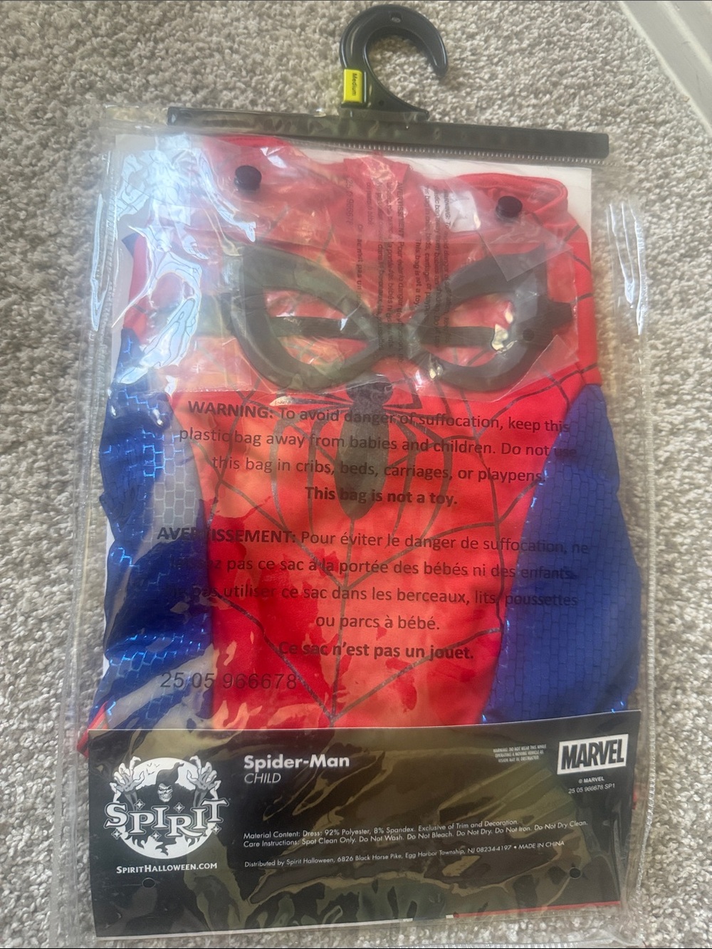 MARVEL SPIDER 🕷️ MAN 2PC GIRL COSTUME 🕷️ SIZE MEDIUM (8-10)🌟NWT🌟 - Picture 5 of 9